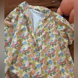 Peppermayo floral button down